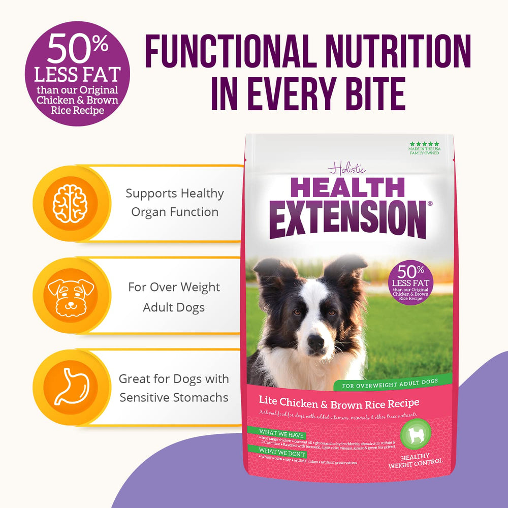 Health Extension Lite brown rice detail highlighting digestibility