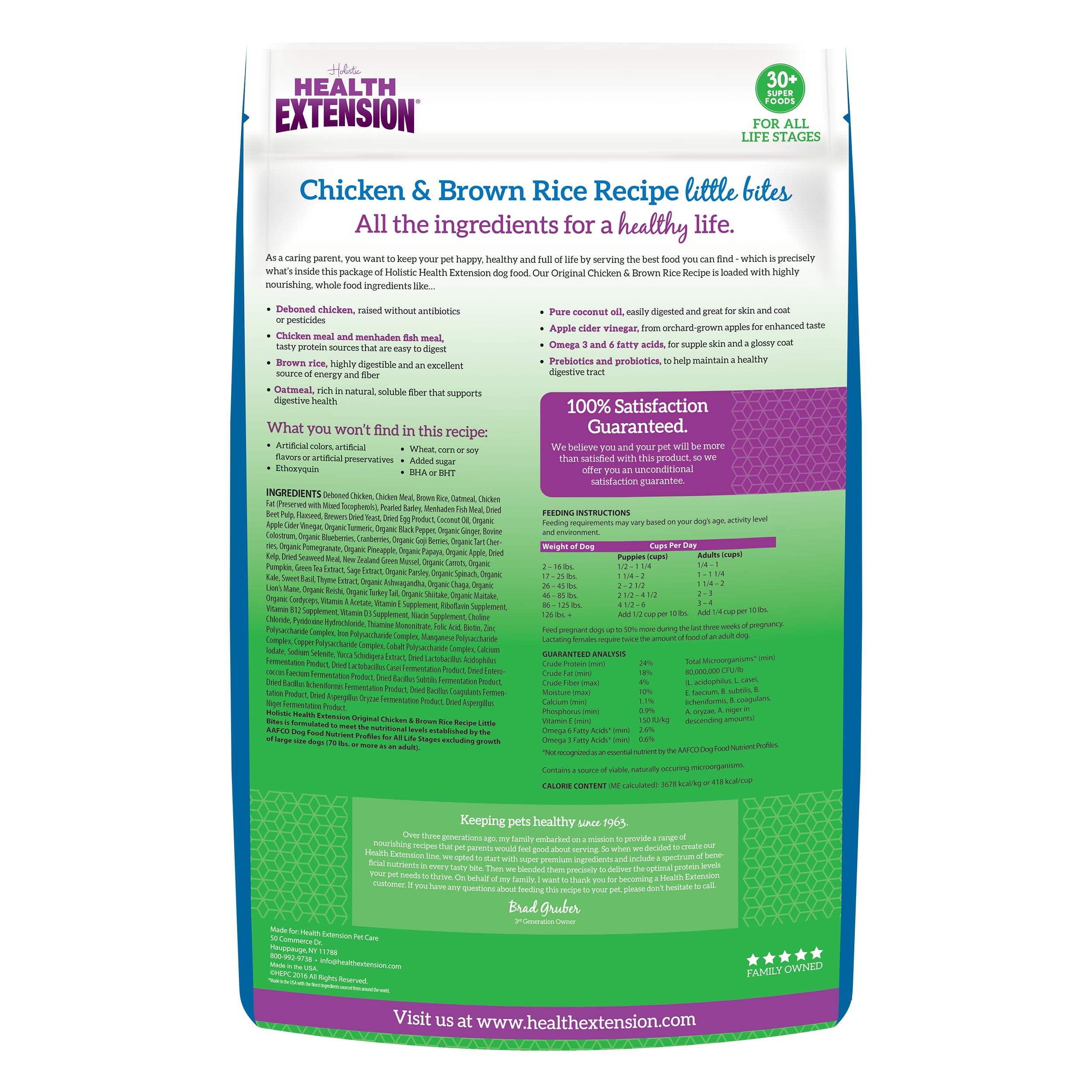 Health Extension Little Bites kibble close-up showing tiny size for easy eating