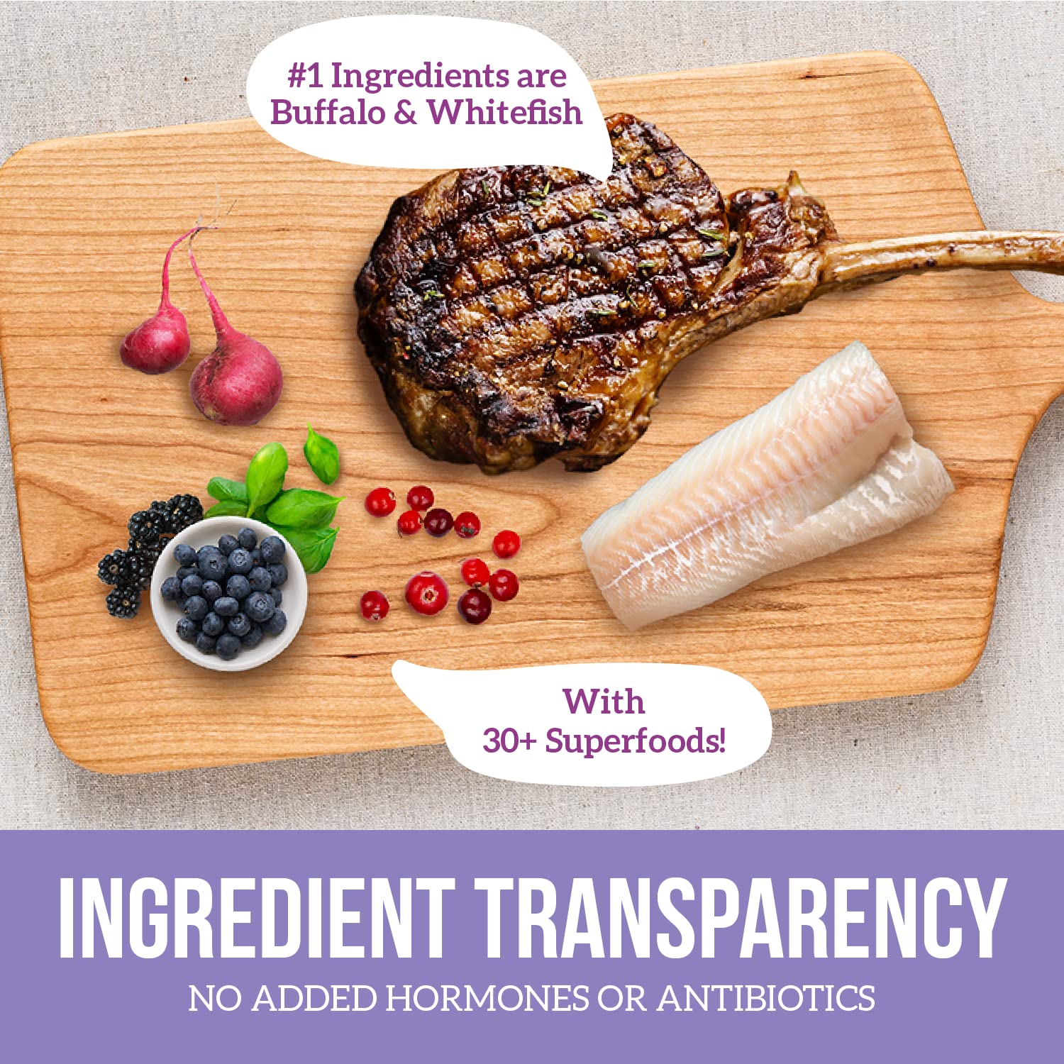 Health Extension omega-3 from whitefish supports skin and coat health.