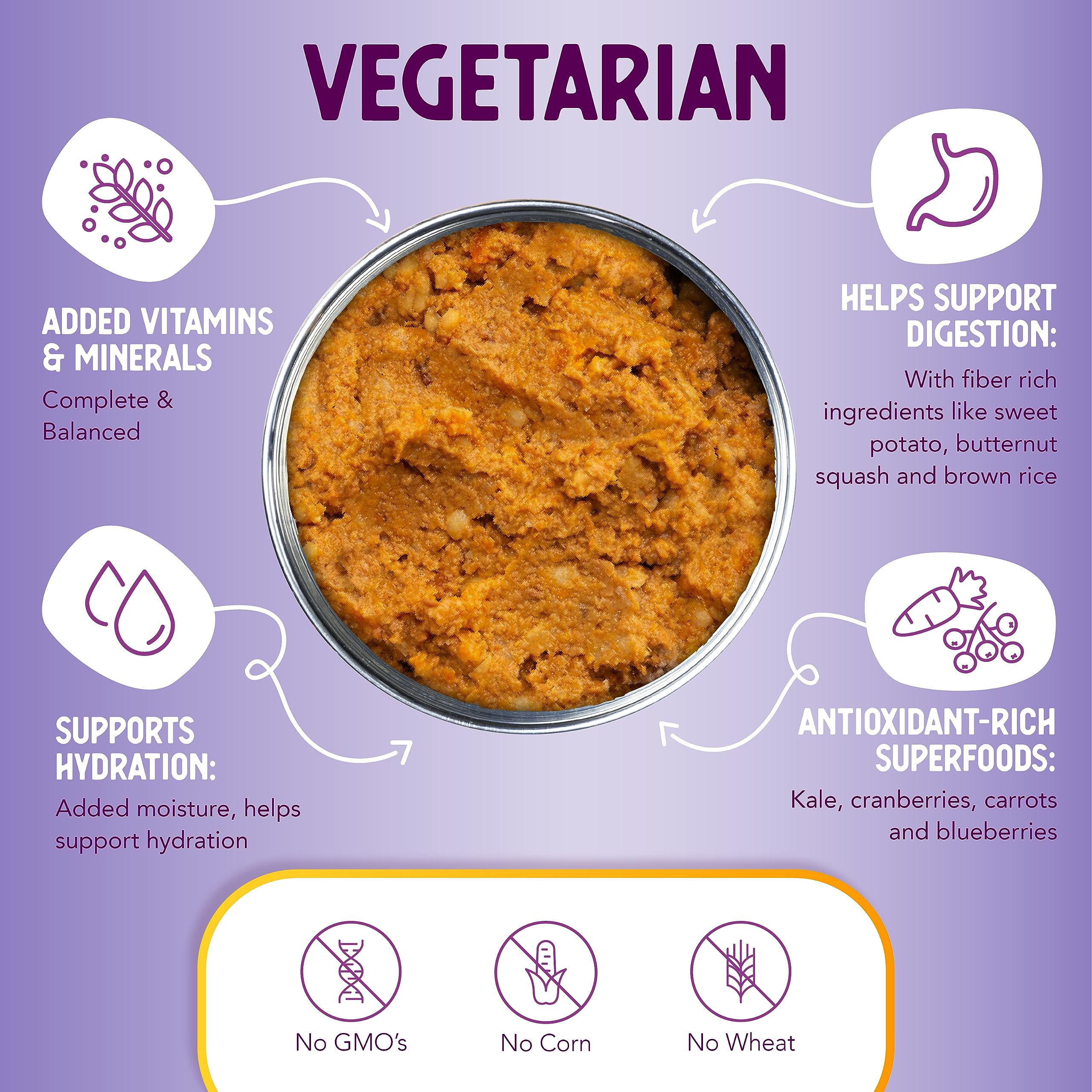 Health Extension Vegetarian Entrée kibble-mix image illustrates enhanced flavor and balanced nutrition.