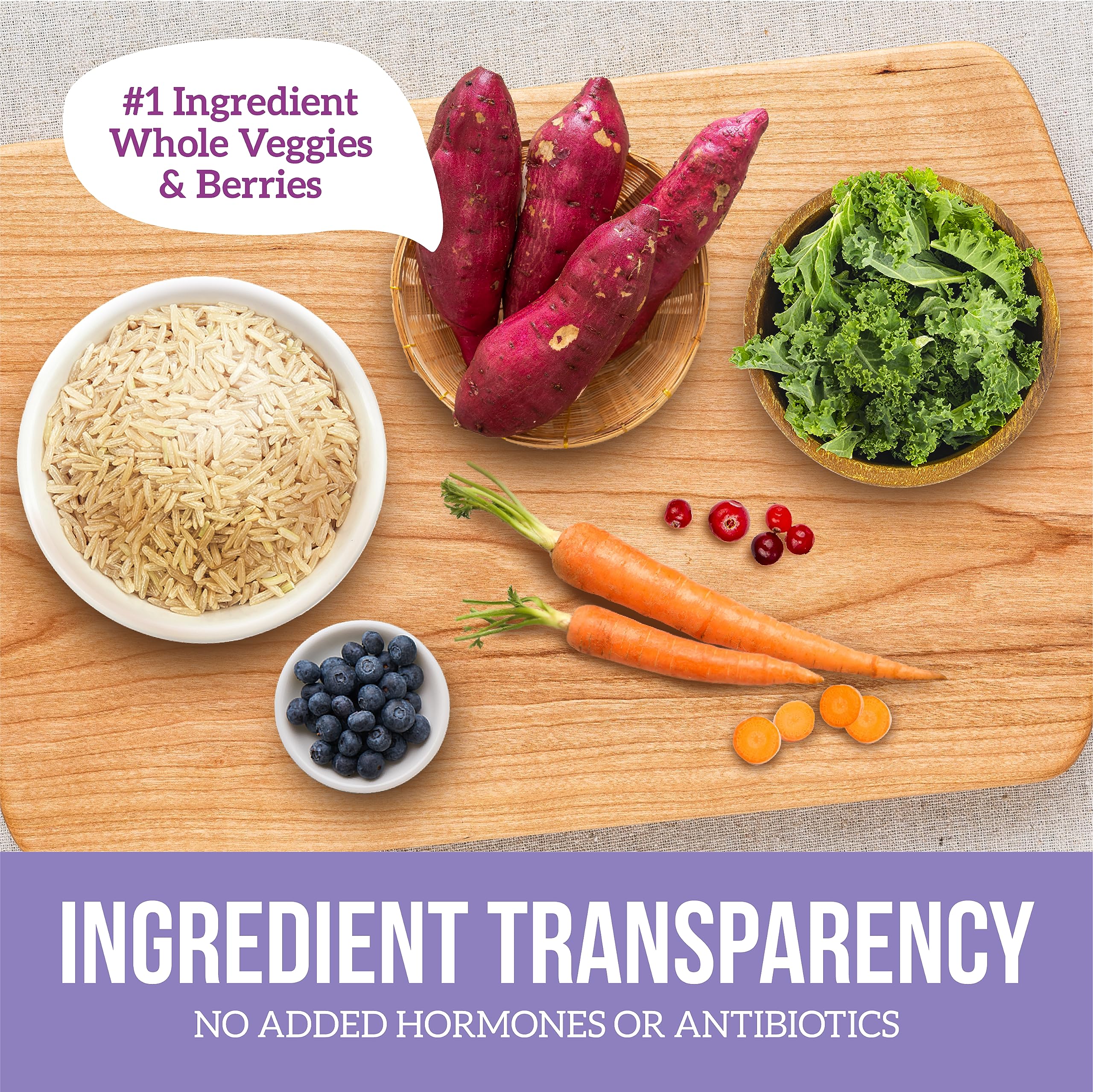 Health Extension Vegetarian Entrée case display underscores convenient, versatile plant-based meals.