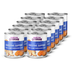 Health Extension wet dog food can front for convenient, balanced meals
