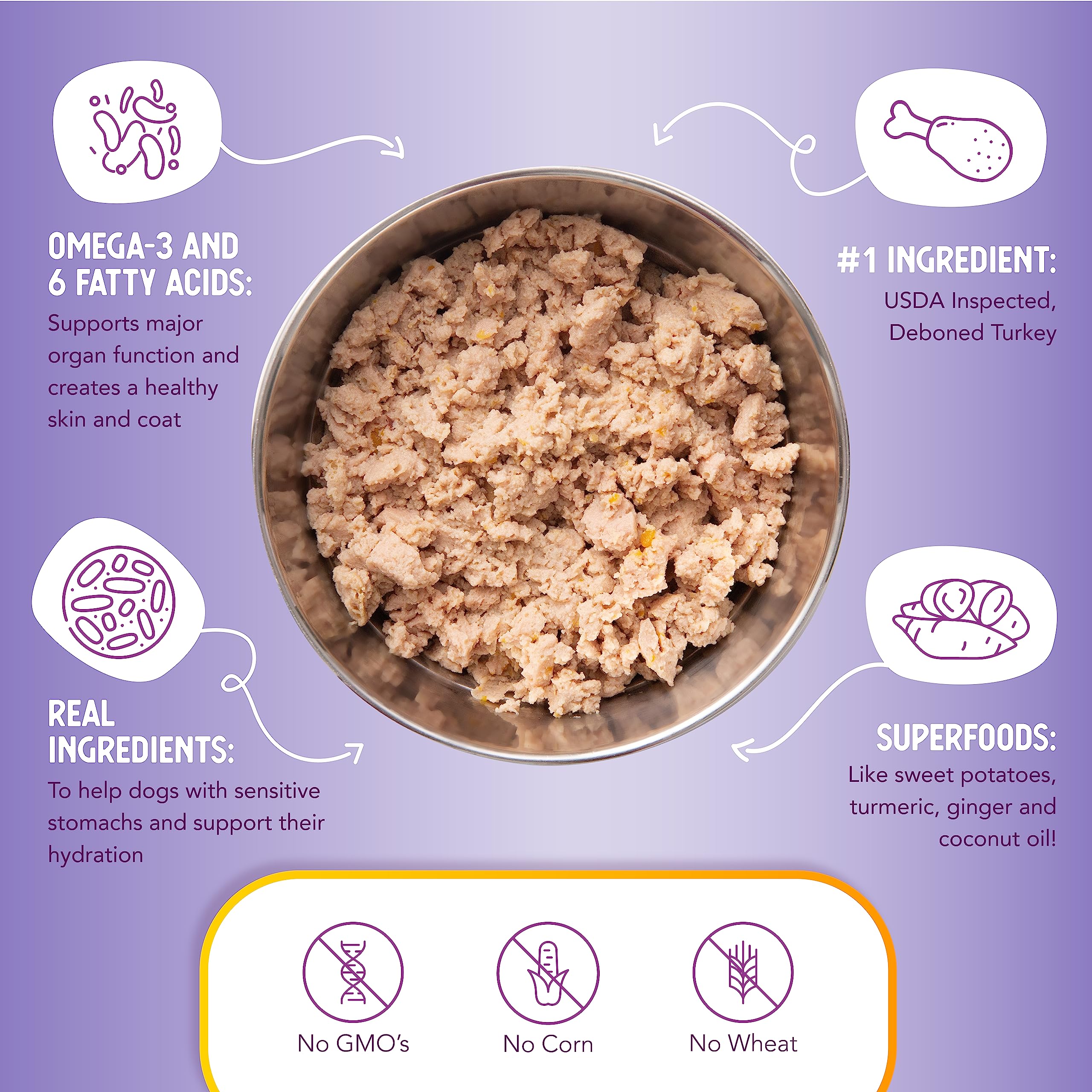 Health Extension gravy detail highlights moisture for easier chewing