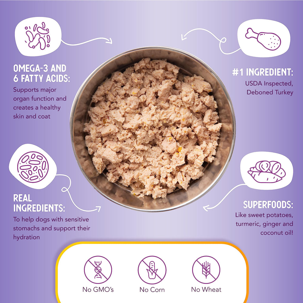 Health Extension gravy detail highlights moisture for easier chewing