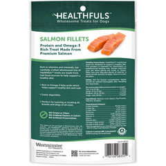 HEALTHFULS snacks salmón para perros, textura suave, uso diario.