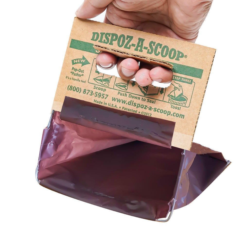 Healthpro Prods Dispoz-A-Scoop bag attachment aids no-touch cleanup on walks.