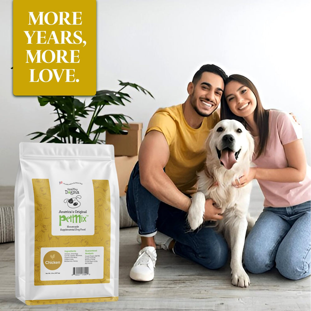 Healthy Dogma PetMix high-fiber blend supports digestive health.