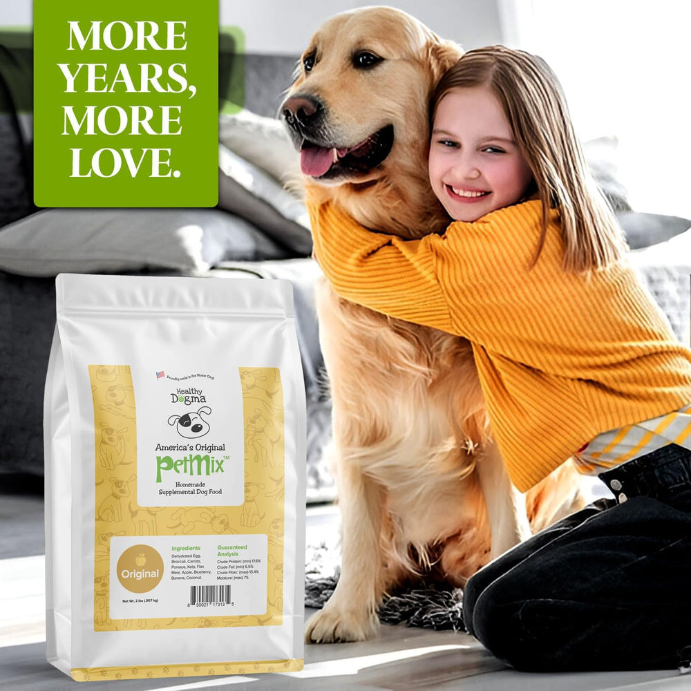 Healthy Dogma PetMix grain-free texture highlights gut-friendly digestion.