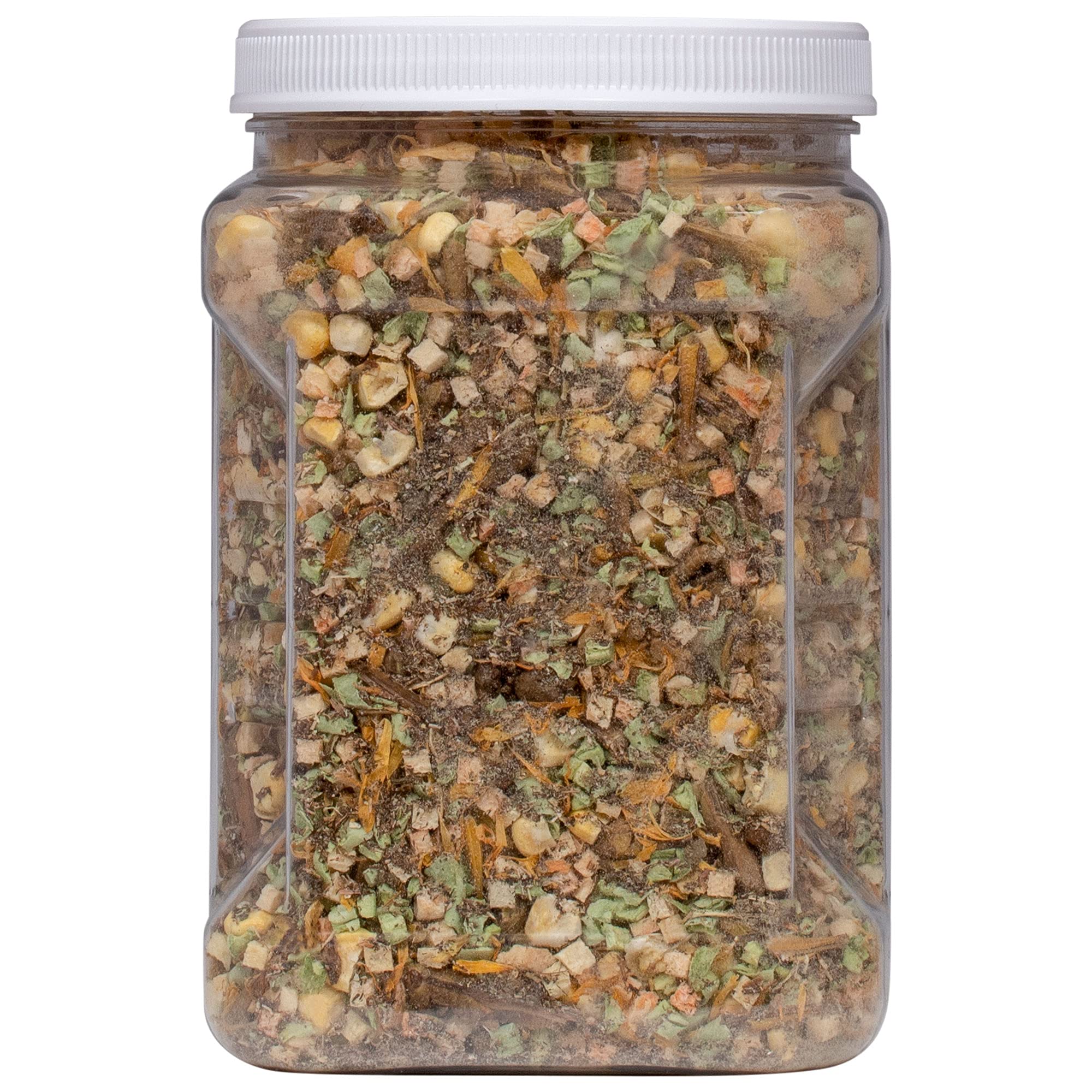 Healthy Herp Bearded Dragon Food Instant Meal large feeding cup facilitates easy serving and storage.