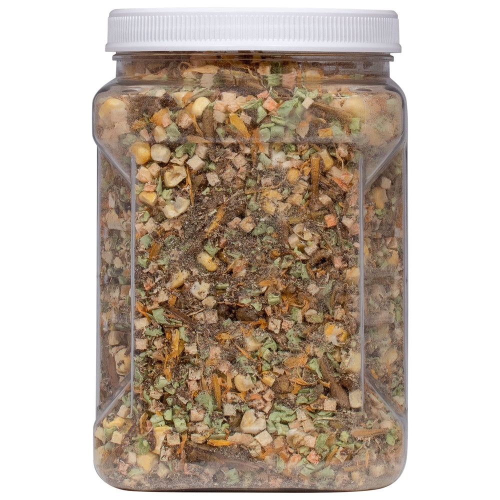 Healthy Herp Bearded Dragon Food Instant Meal large feeding cup facilitates easy serving and storage.