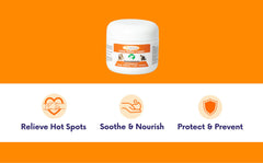 Healthy Paw Life lime sulfur ointment jar with calming botanical blend