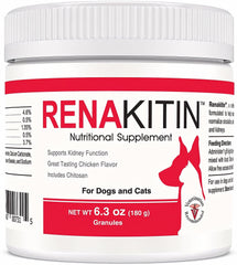 Healthy Pet Renakitin bottle label with NASC quality for kidney support