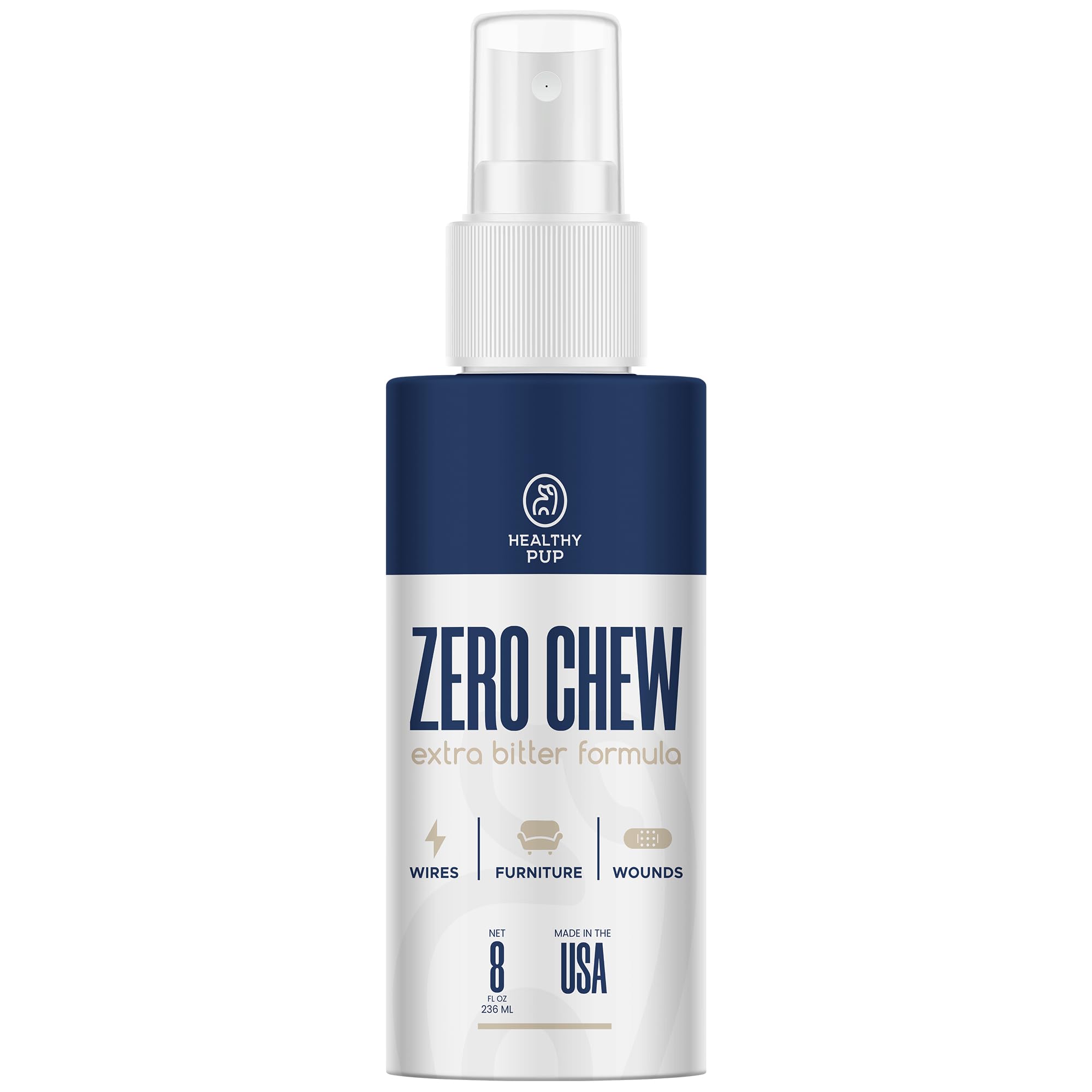 Healthy Pup No Chew Spray 8oz bottle for deterrent on furniture surfaces