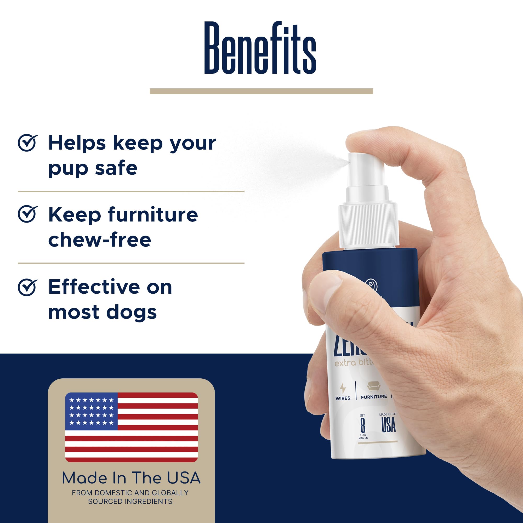 Healthy Pup No Chew Spray dog-chewing-action captured as deterrent in daily routines