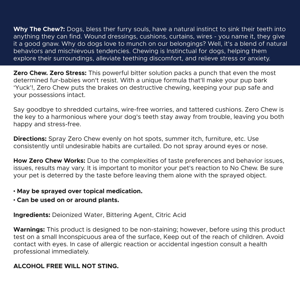 Healthy Pup No Chew Spray home-use solution for furniture protection and wire safety