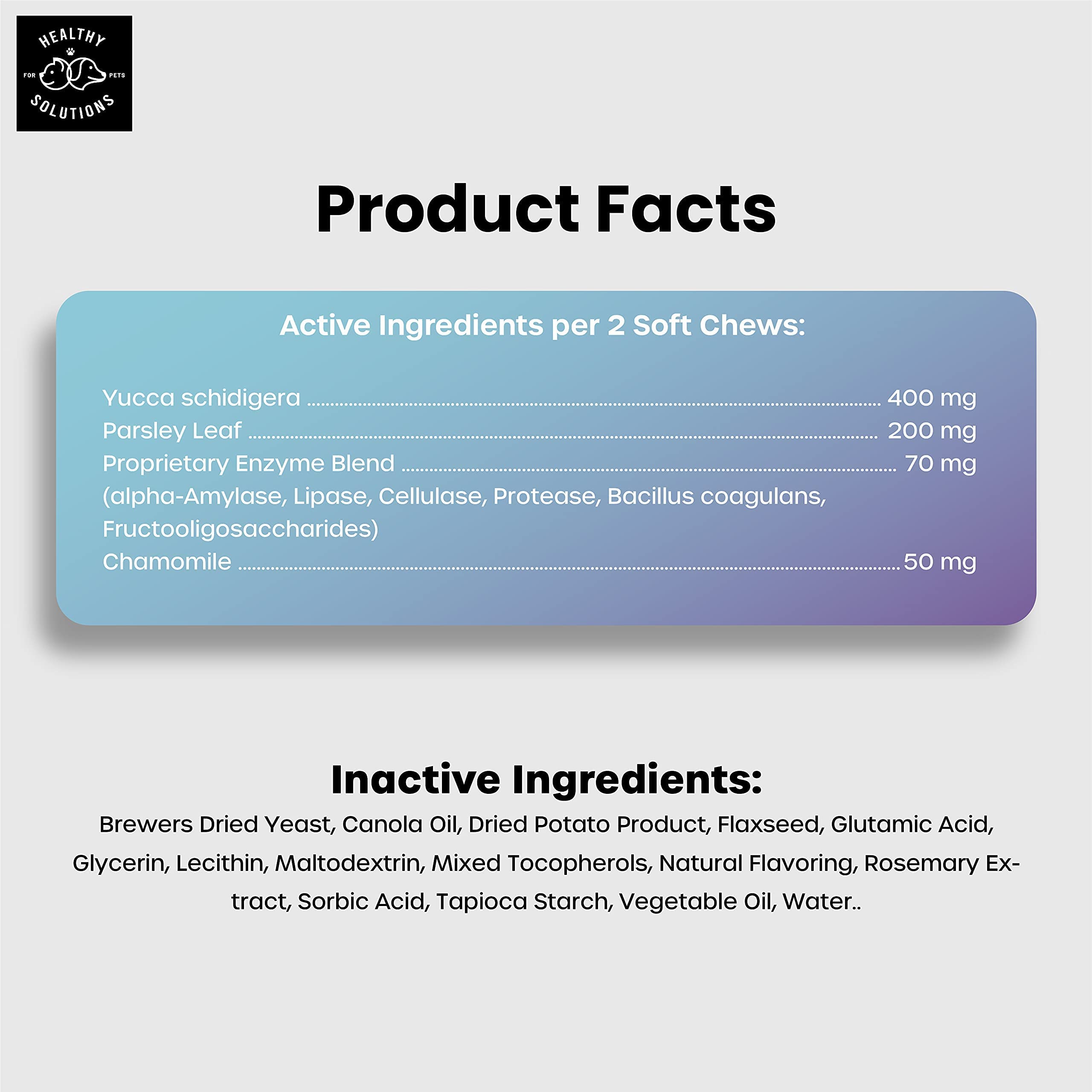 Healthy Solutions For Pets yucca and parsley odor control