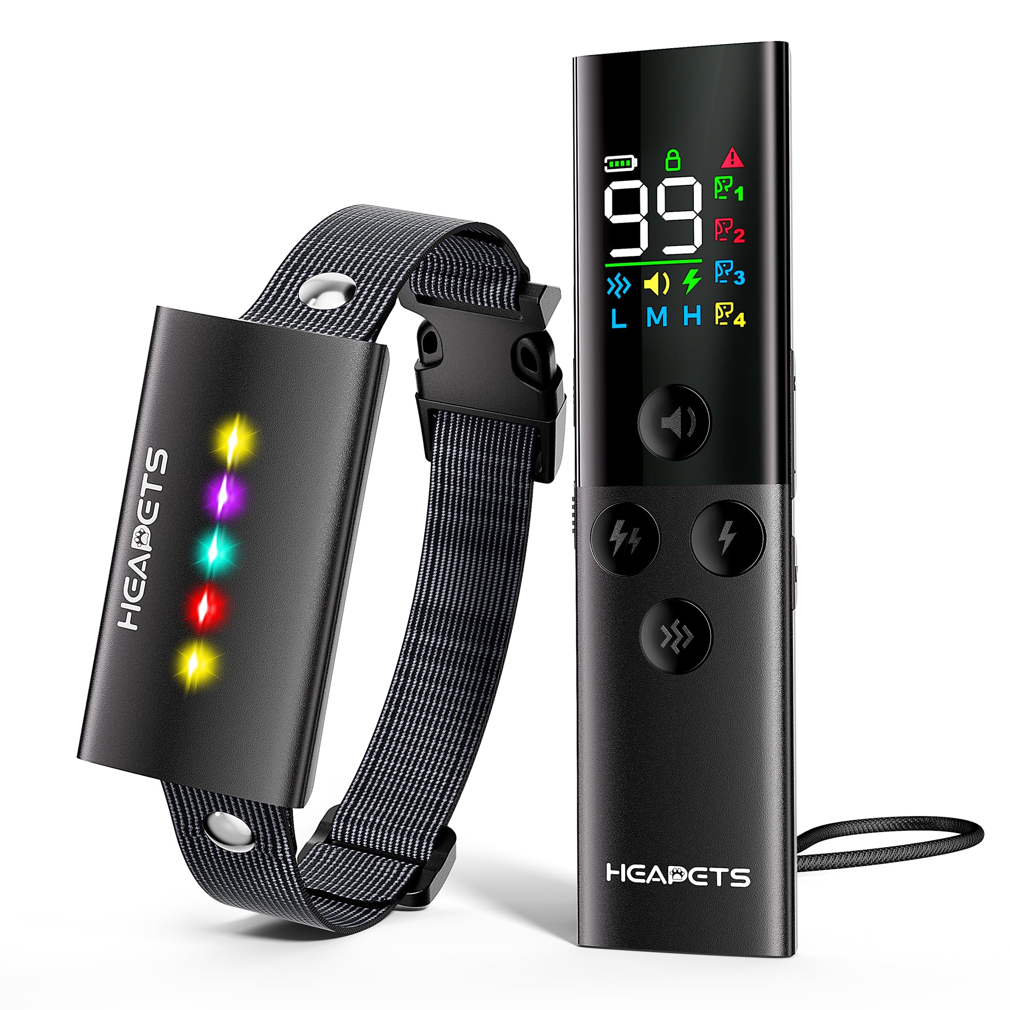 HEAPETS collar de entrenamiento para perros con control remoto, facilita el refuerzo a distancia