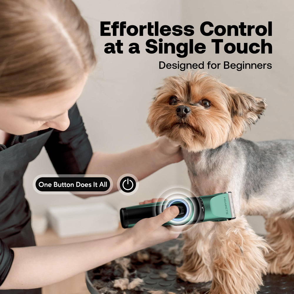 HEAPETS dog clippers long-battery-life supports extended grooming sessions.