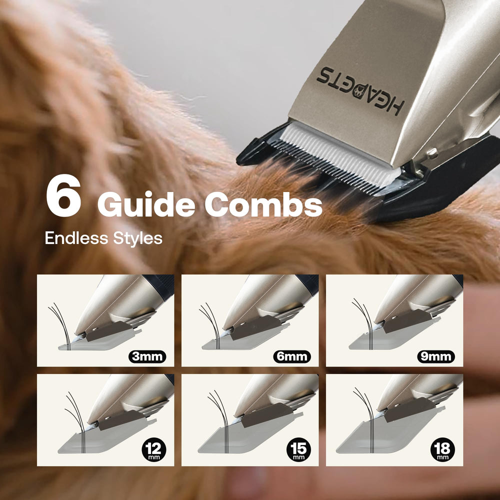 HEAPETS guard combs 3-18mm for different coat lengths