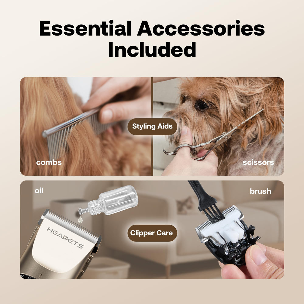 HEAPETS nail grinder polishing claws during at-home grooming