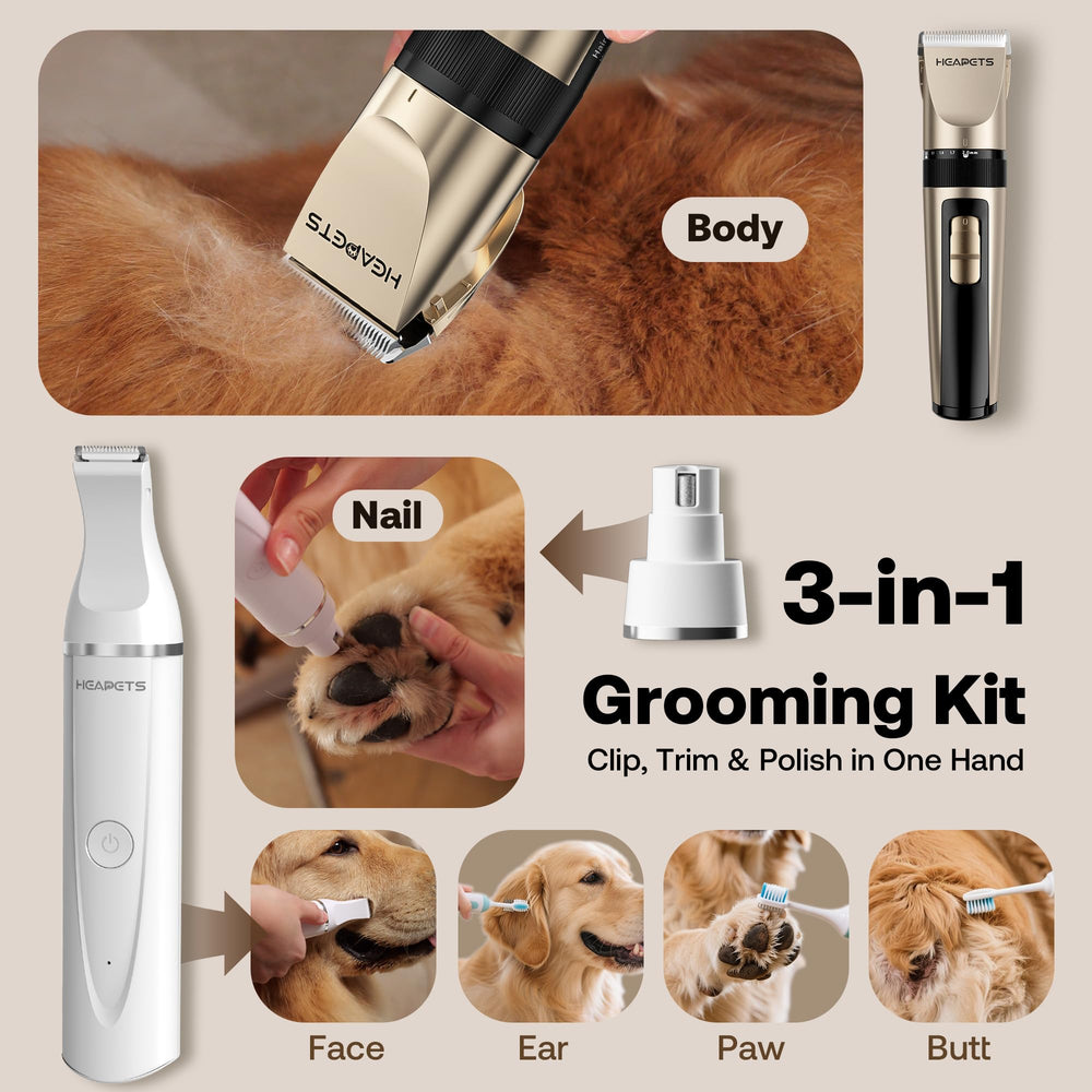 HEAPETS paw nail grinder tool for smoother nails and safer clipping