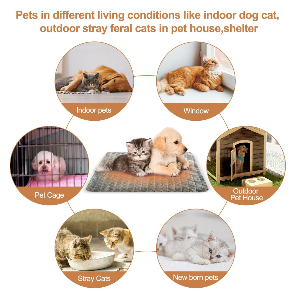 HEATIDEAS large-size 24x36 image shows roomy warm spot for pets.