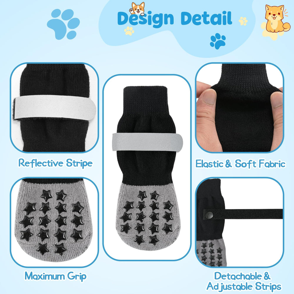 HeavenEye paw protectors feature a secure-fit design to prevent slipping during play.