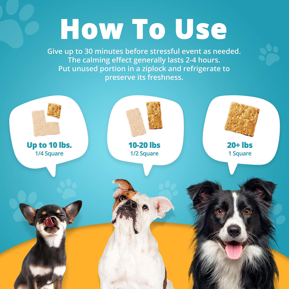 Heavenly Hounds Peanut Butter Chews packaging shown in fridge to keep fresh
