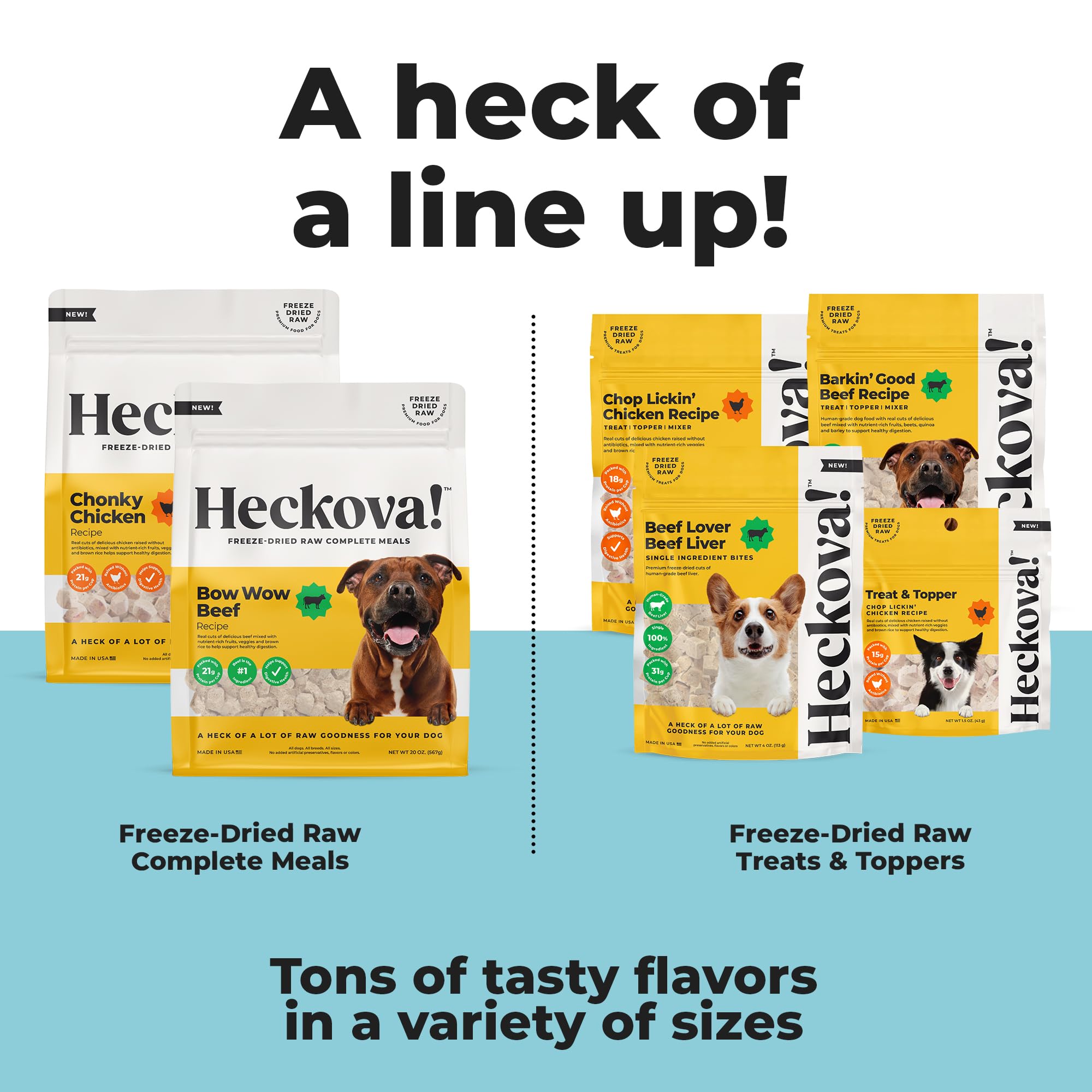 Heckova! Chonky Chicken 20oz bag for longer-lasting supply.