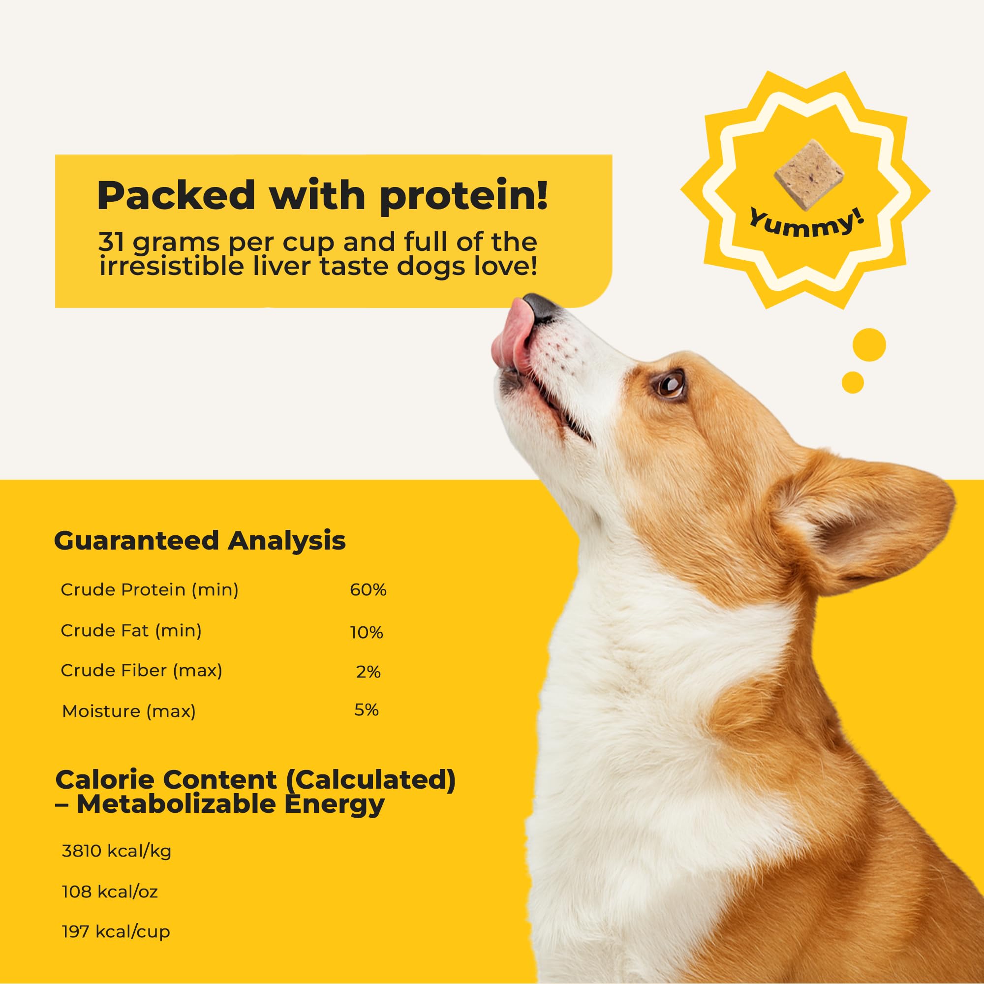 Ingrediente unico higado de res, snack nutritivo para perros
