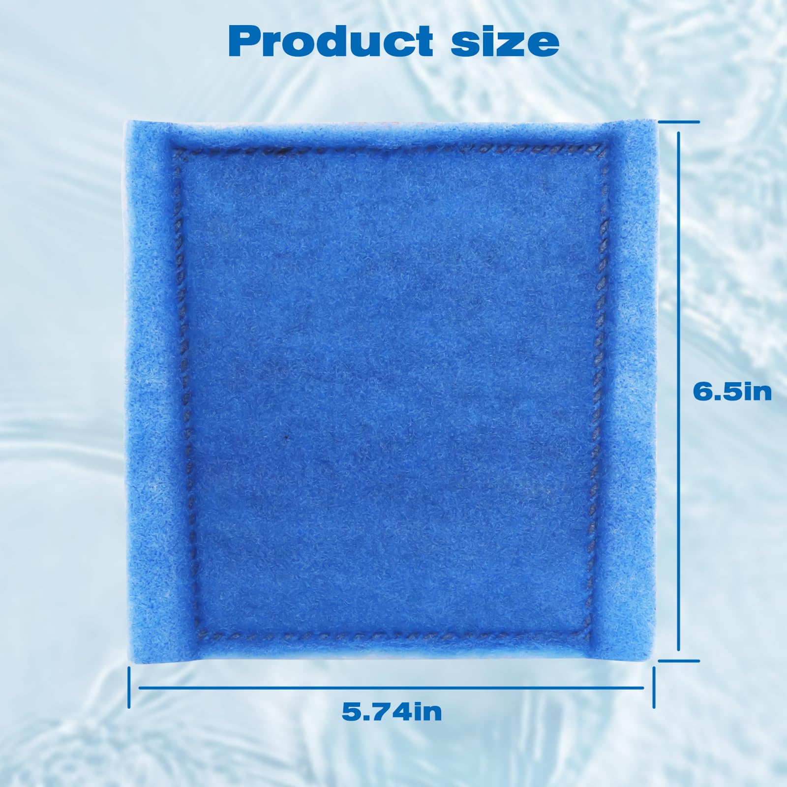 Hedday filter media cotton and carbon demonstrates filtration for clearer aquarium water.