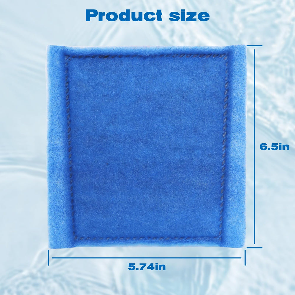 Hedday filter media cotton and carbon demonstrates filtration for clearer aquarium water.