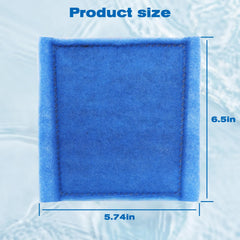 Hedday filter media cotton and carbon demonstrates filtration for clearer aquarium water.