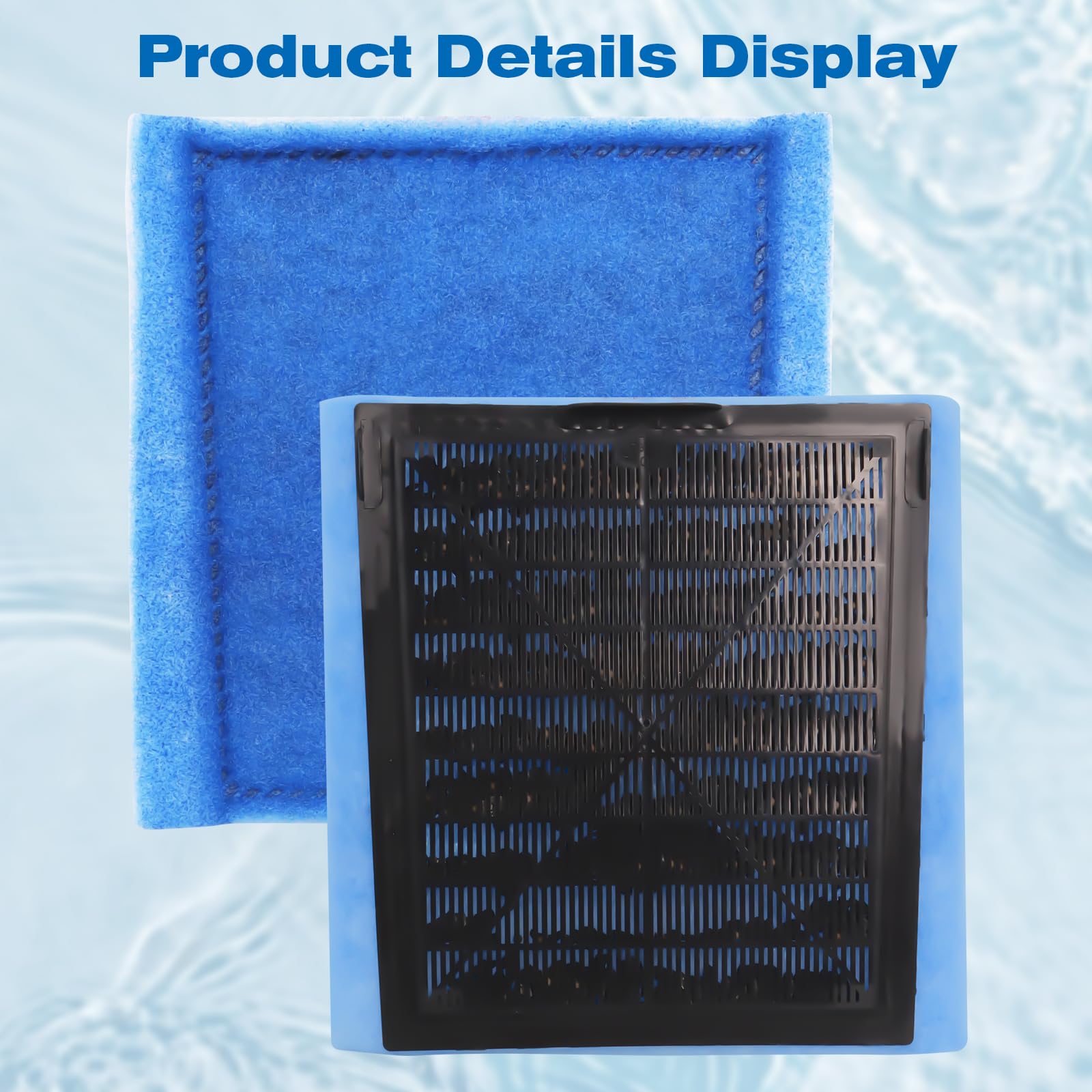 Hedday cotton-activated-carbon composition highlights impurity absorption for clearer aquarium water.