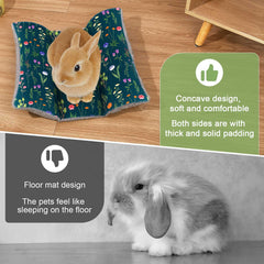 Hedgeink Rabbit Bed arctic-velvet side shows durable, dirt-resistant comfort