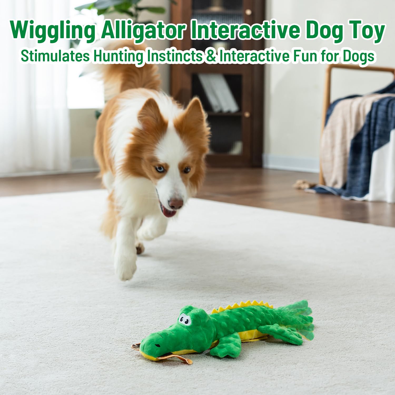 Hedsuin Alligator paws with crinkle paper creates curious sounds during play