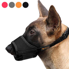 HEELE bozal para perro: nylon transpirable y ajuste seguro para uso diario
