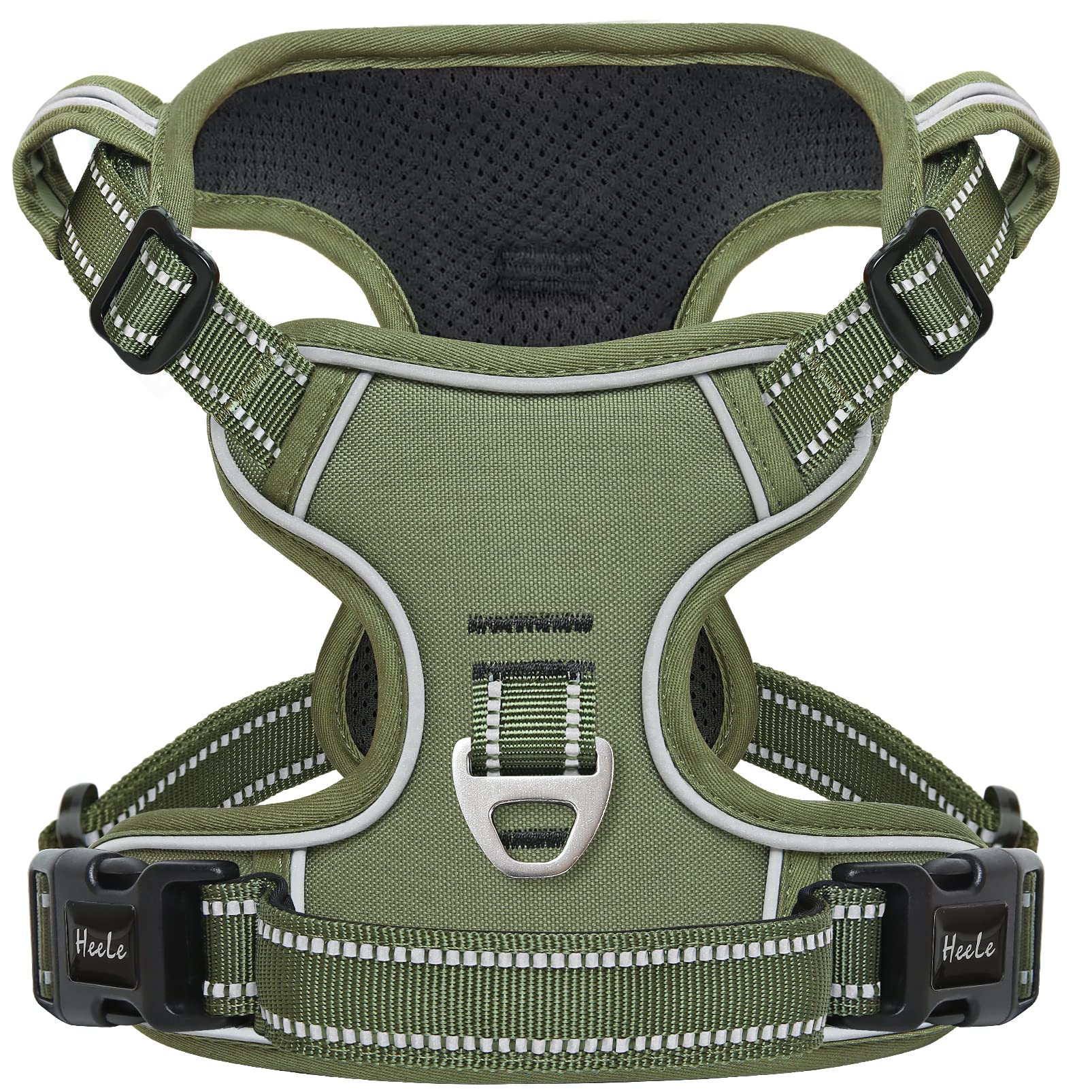 HEELE dog harness with adjustable chest straps for a secure, no-pull fit