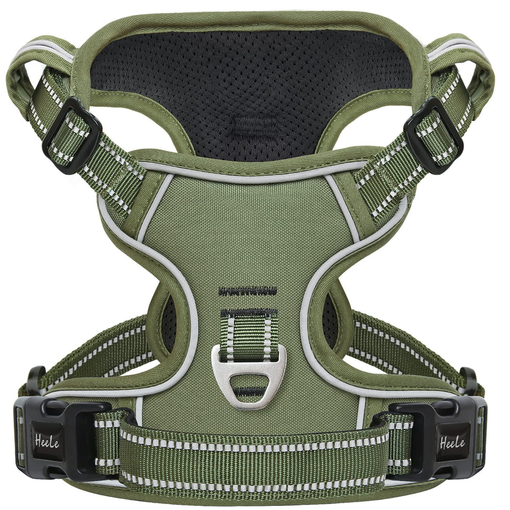 HEELE dog harness with adjustable chest straps for a secure, no-pull fit