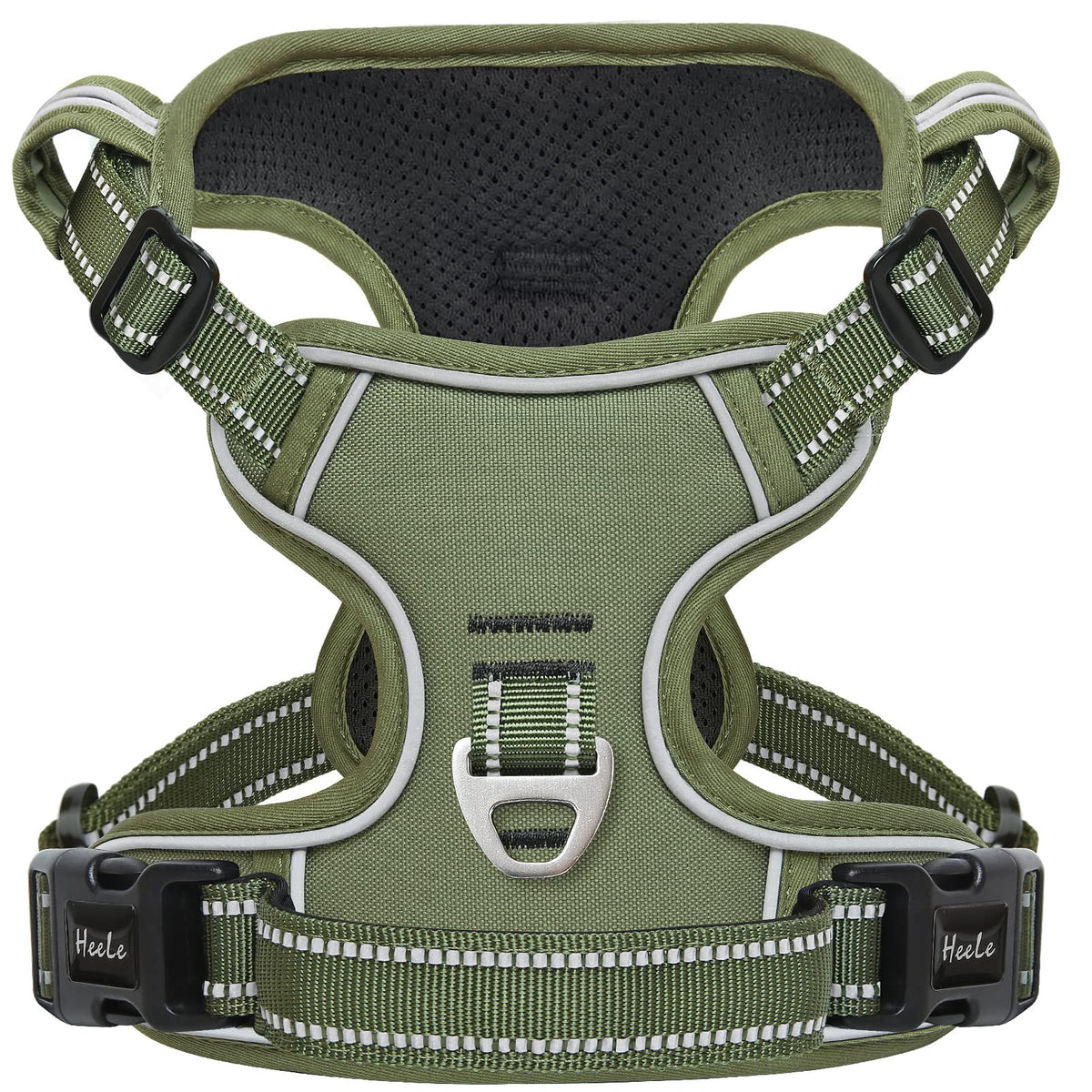 HEELE dog harness with adjustable chest straps for a secure, no-pull fit
