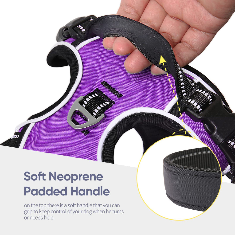 HEELE dog harness adjustable straps deliver secure, comfortable fit.