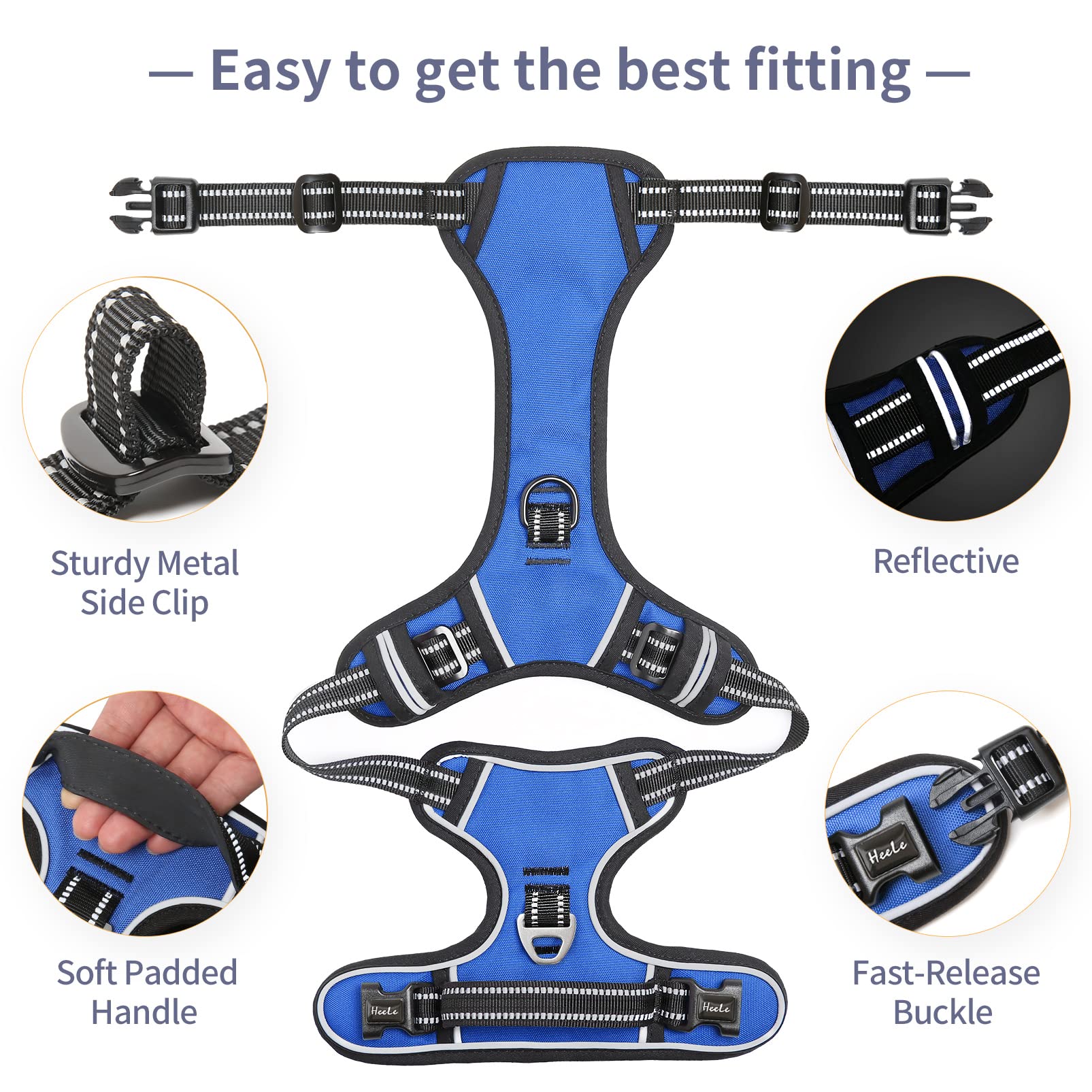 HEELE harness back handle provides quick grip during emergencies