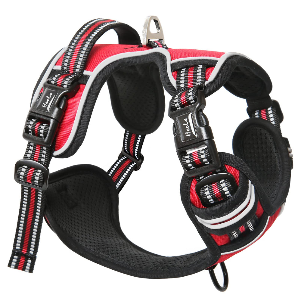 HEELE Dog Harness emergency back handle for quick control.