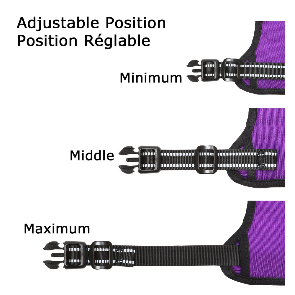 HEELE dog harness back handle enables quick control on the go