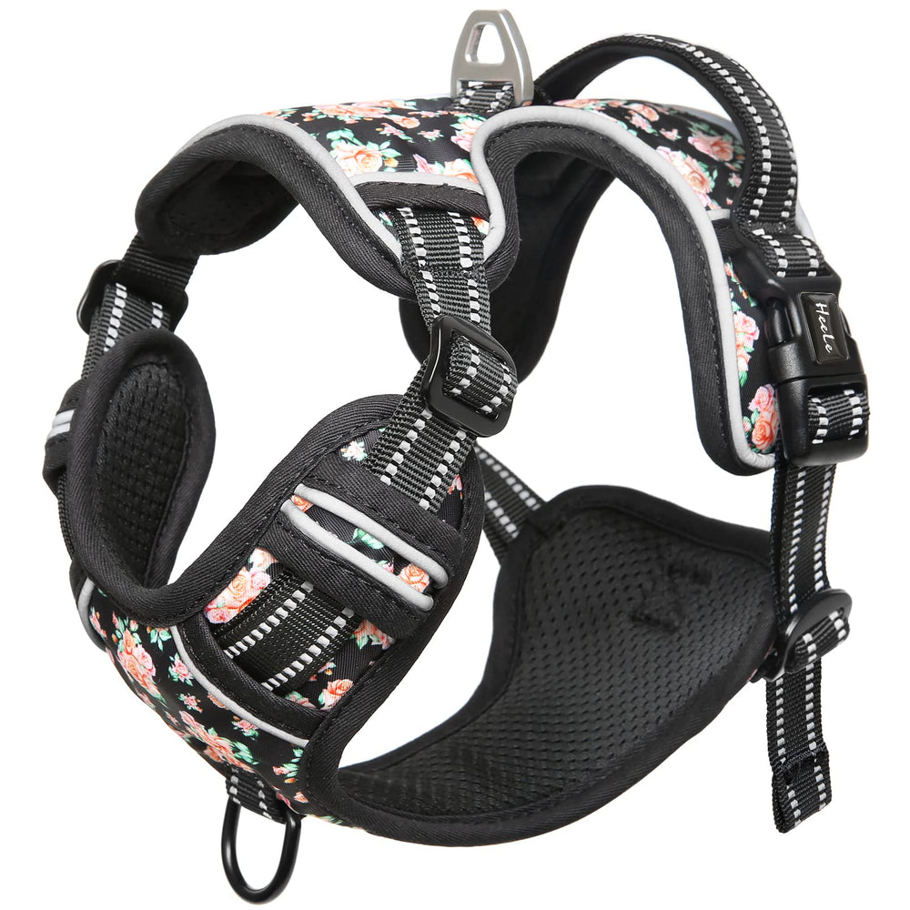 HEELE Flower-Black breathable mesh lining keeps dogs cool outdoors.