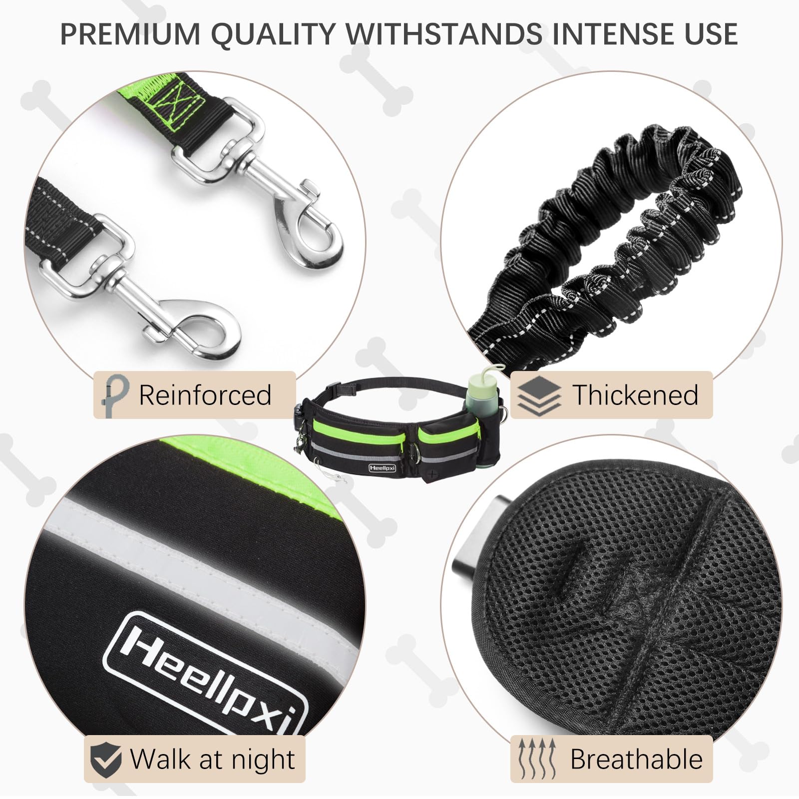Heellpxi waist pack with phone pocket in green keeps essentials secure during workouts