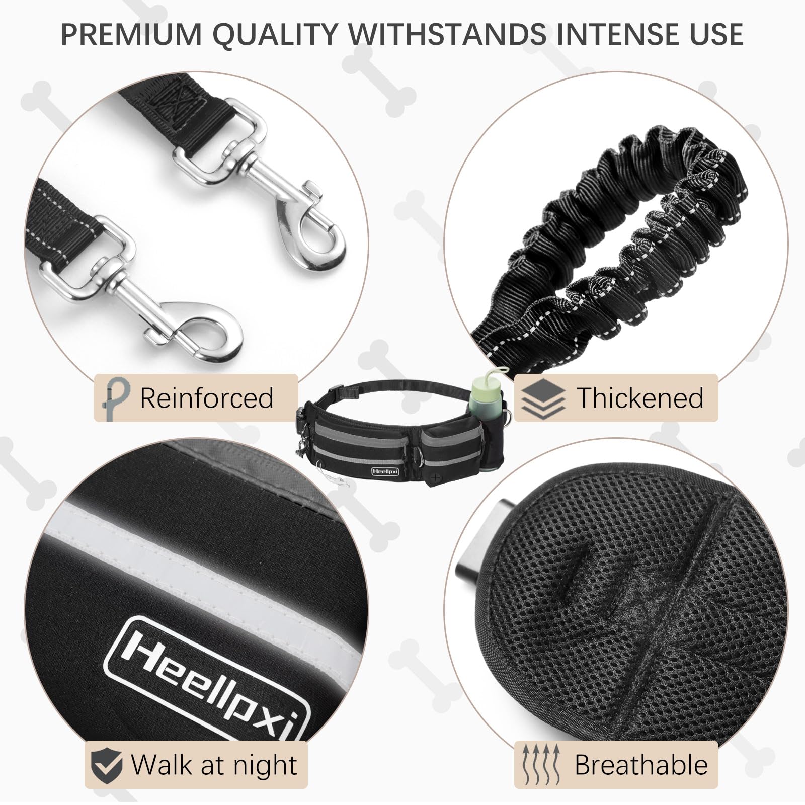 Heellpxi water bottle holder keeps hydration within reach during hikes.