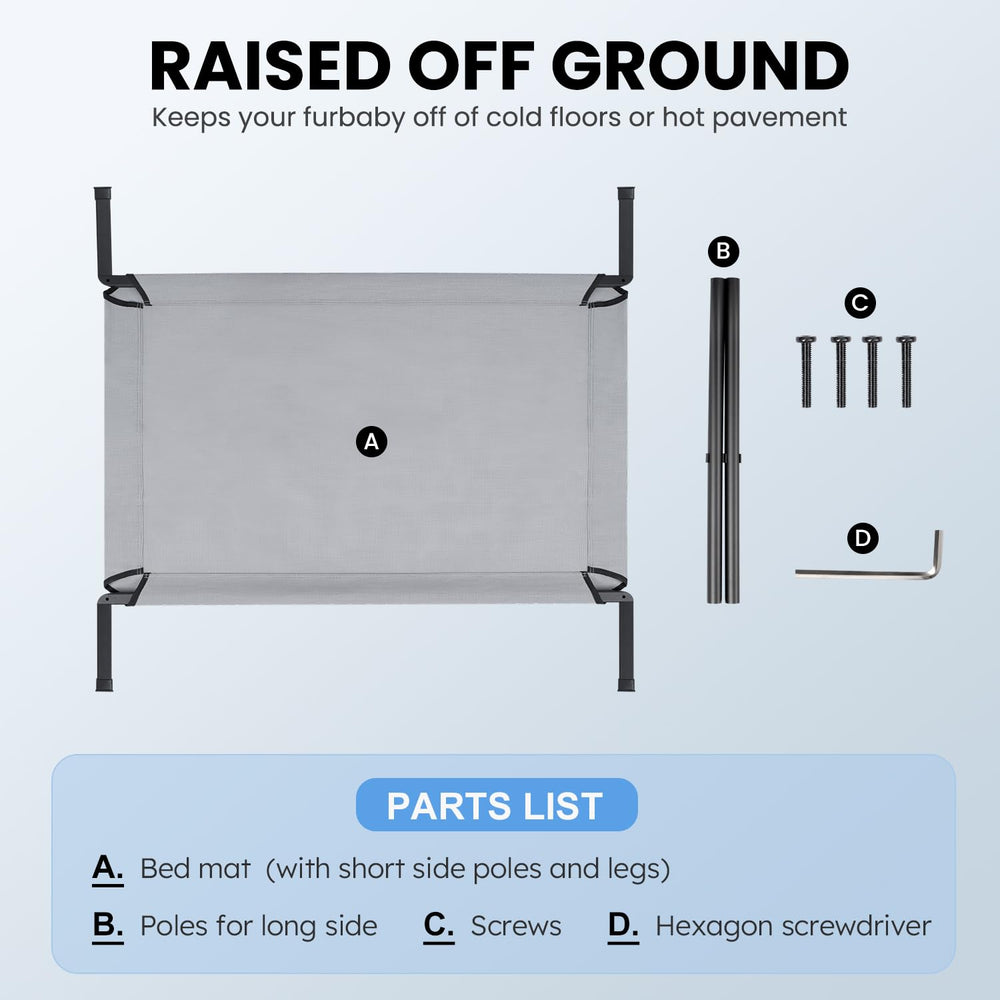 Heeyoo cooling dog bed mesh dries quickly after washing