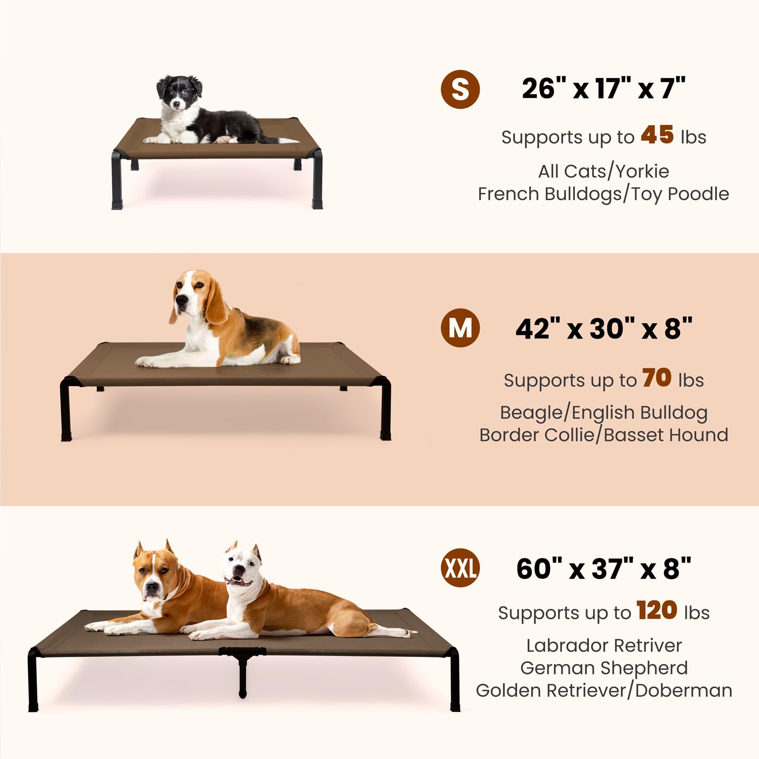 Heeyoo Elevated Dog Bed chew-proof mesh fabric keeps surfaces clean and easy to wipe.