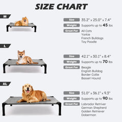 Heeyoo elevated bed frame assembled for sturdy indoor outdoor use.